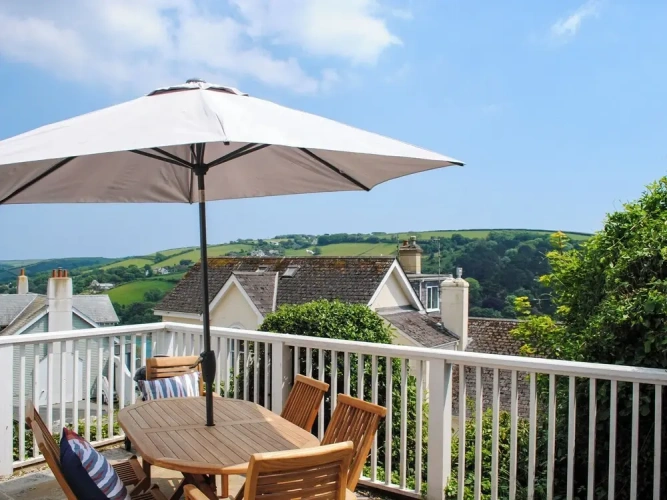 Cottage with balcony