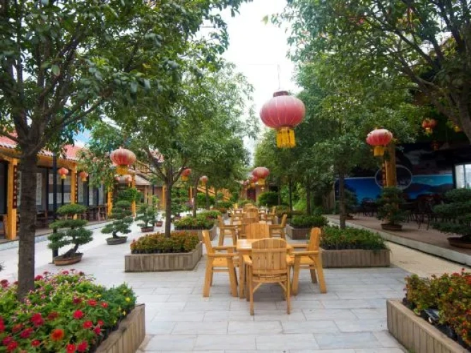 Outside