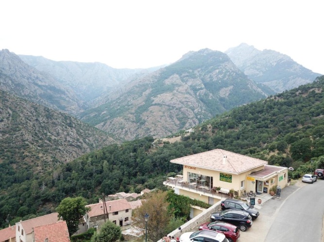 Studio with mountain view
