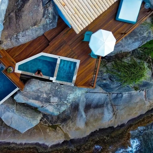 Luxury Quadruple room with balcony and with sea view