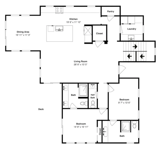 5 Bedrooms Cottage with balcony