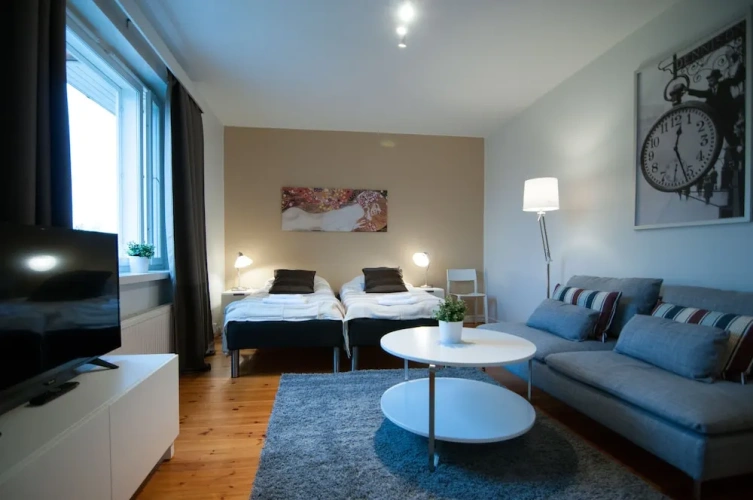 Studio with park view