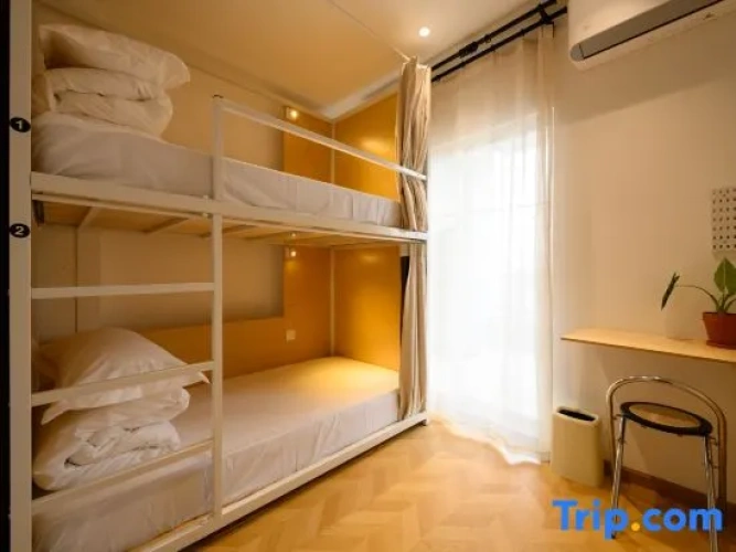 Bed in Dorm (female dorm) with river view