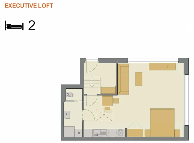 Executive Double Studio with city view