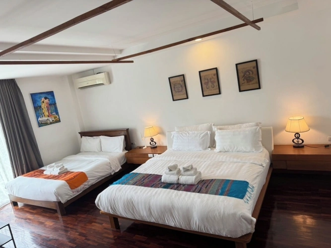 Standard Quadruple room with balcony
