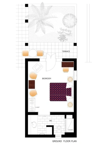 Standard Double room with garden view