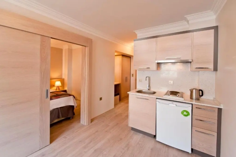 Studio with balcony and with view