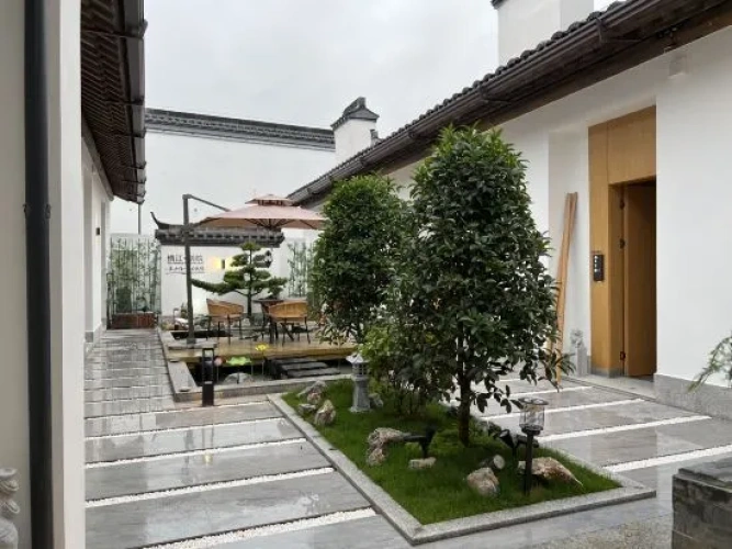 Outside