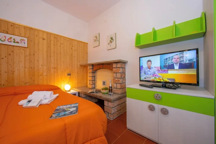 Family Studio with balcony and with mountain view