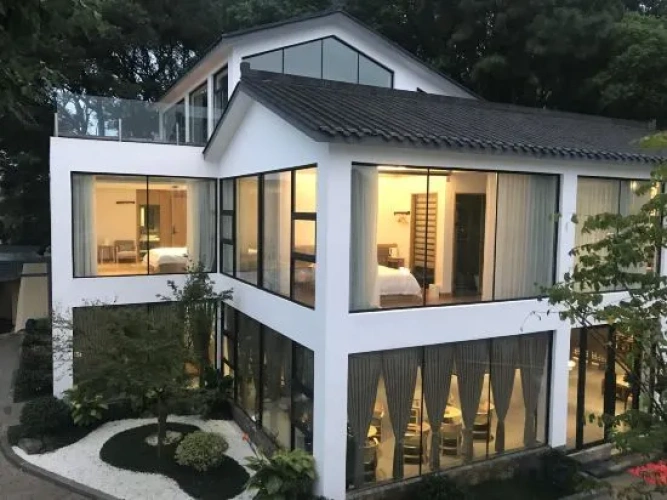 Outside