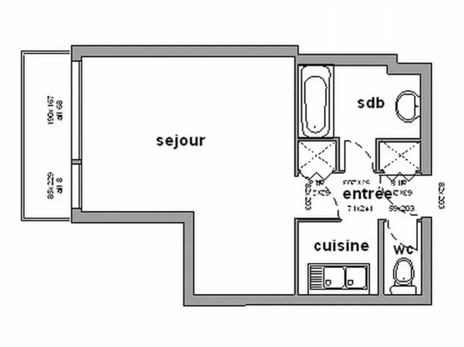 Studio Chamrousse, 1 pièce, 4 personnes - FR-1-340-99