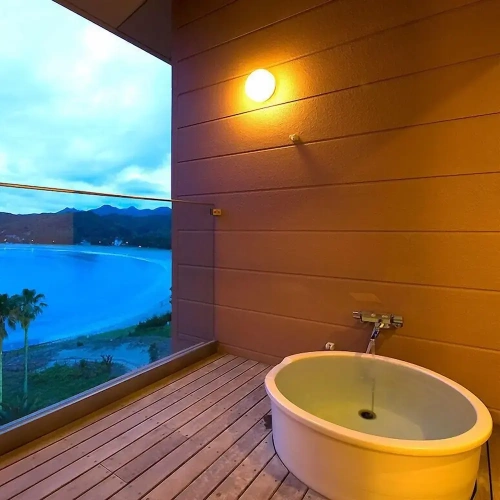 Standard Twin room with balcony and beachfront
