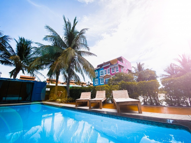 Superior Double room with balcony and with pool view