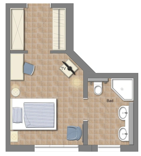 Standard Double room with balcony