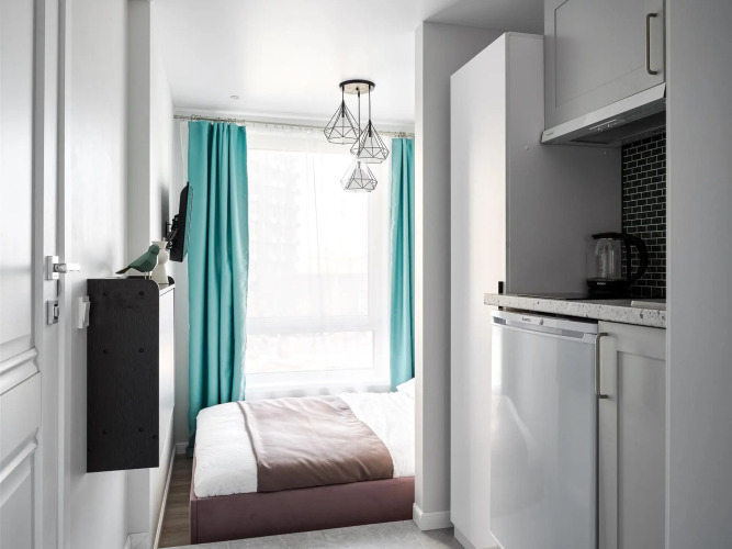 Фотография номера квартиры MOKO Apartments (МОКО Апартментс) на шоссе Волоколамское