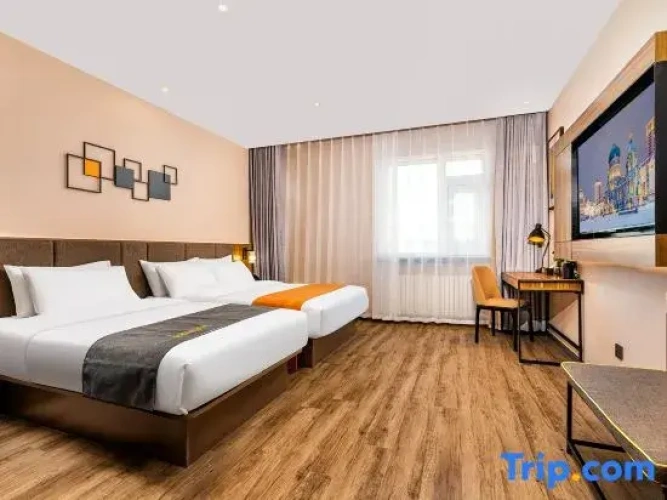 Standard Twin room with street view