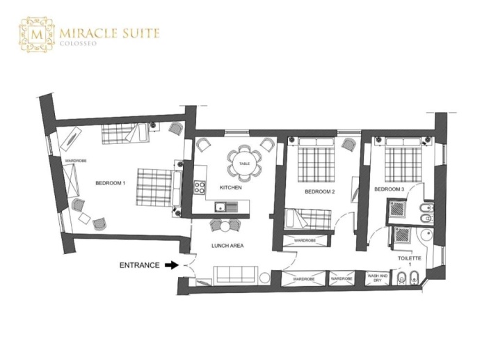 3 Bedrooms Apartment
