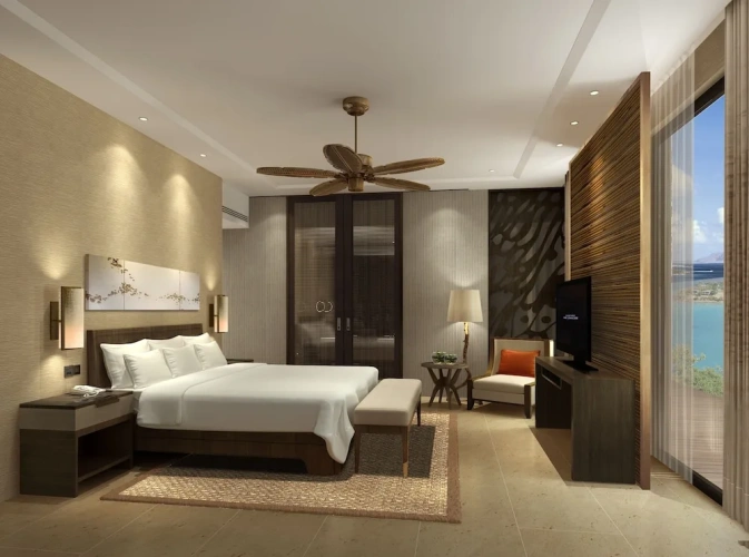 Deluxe Quadruple room with balcony and with ocean view