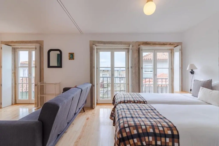 Studio with balcony