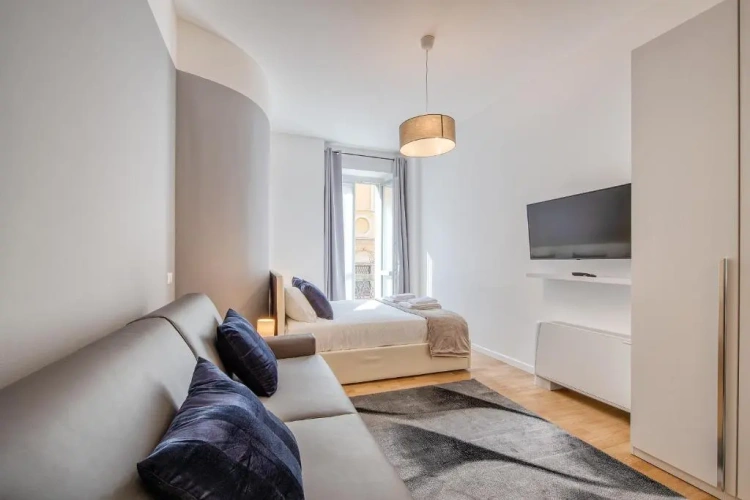 Studio with balcony