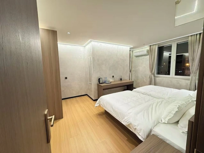 Standard Twin room with balcony and with city view
