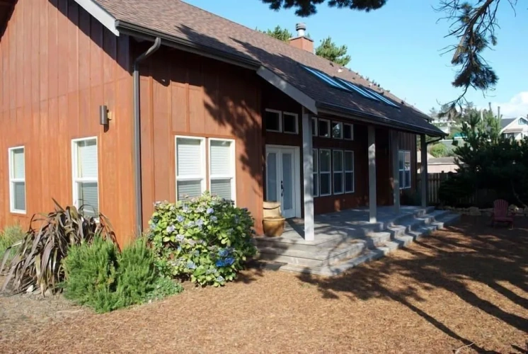 Outside