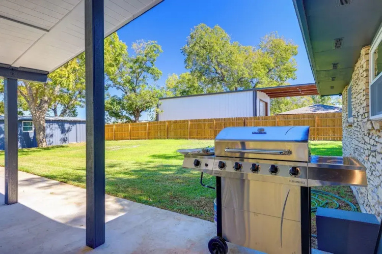 BBQ Ready + Fire Pit: Chic Johnson City Home