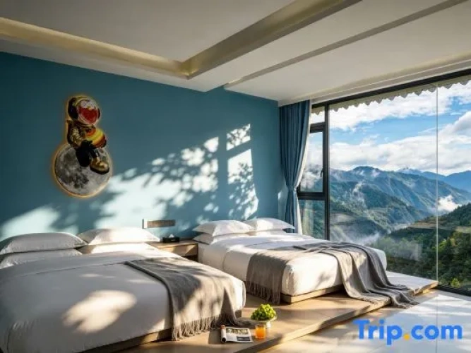 Standard Twin room with balcony and with sunset view