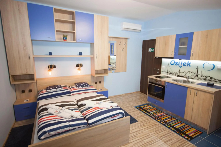 Design Apartments Red Blue