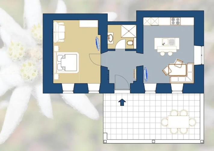 3 Bedrooms Double Apartment