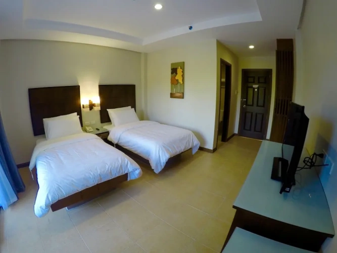 Superior Twin room with pool view