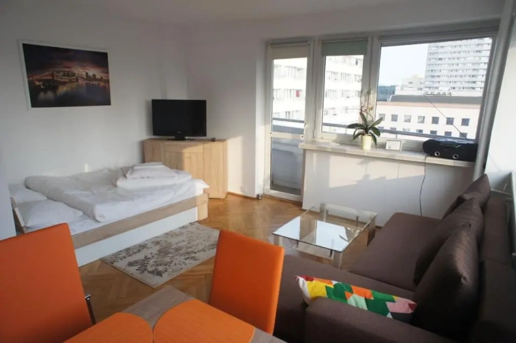 Studio with balcony