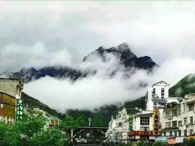 Yellow Mountain Bridge Over River Inn