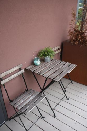 Apartment pool and lakeOver view