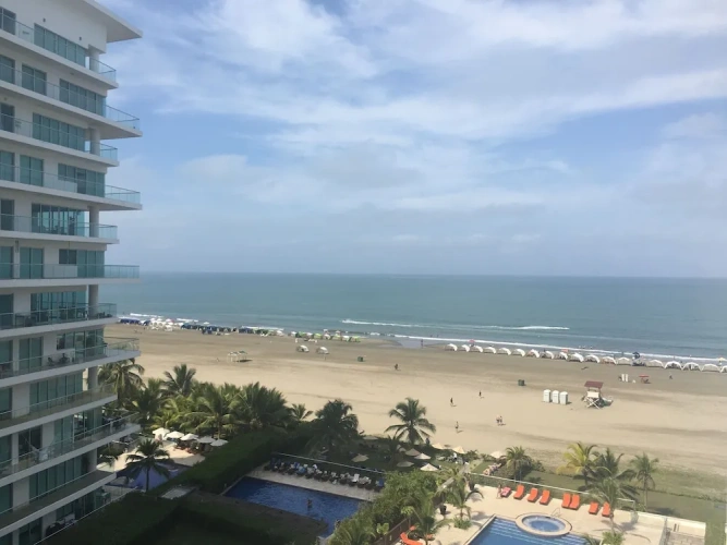 1 Bedroom Family Apartment with balcony and beachfront