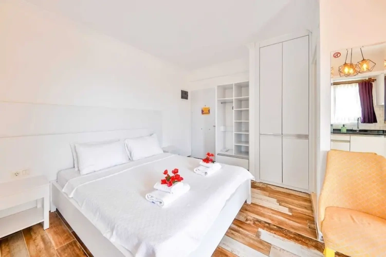 Economy Double Studio with partial sea view