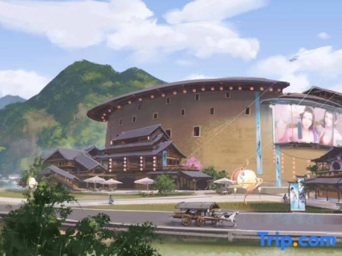 Outside