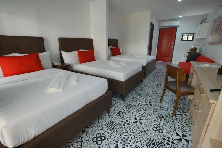 Deluxe Triple room with garden view