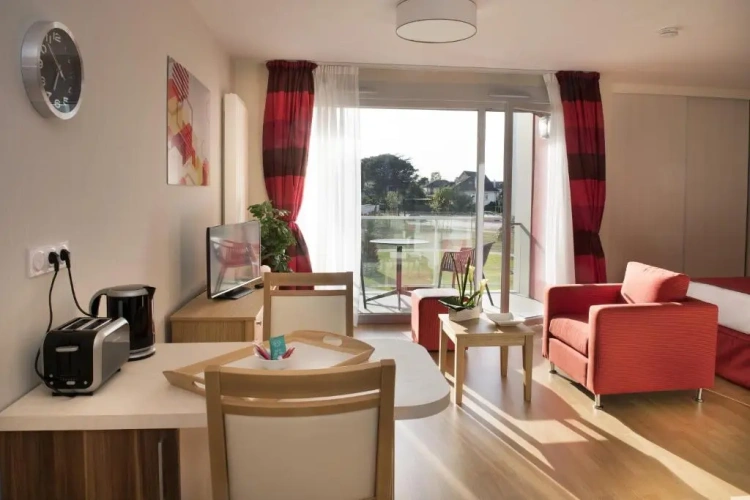 Studio with balcony