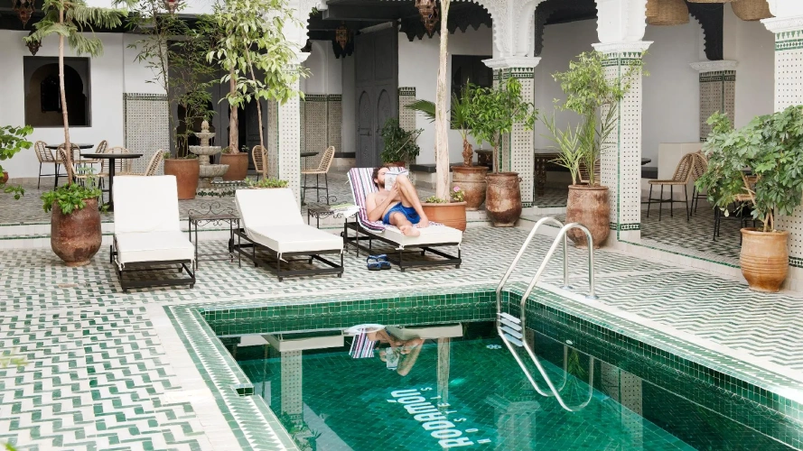 Suite with pool view