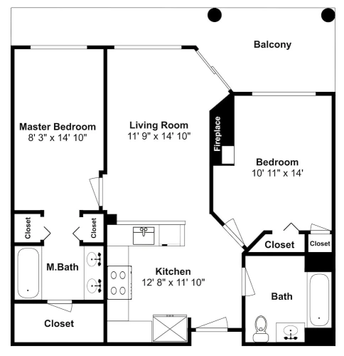 Standard room with balcony and with mountain view