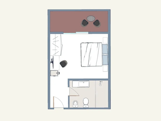 Deluxe Double room with balcony