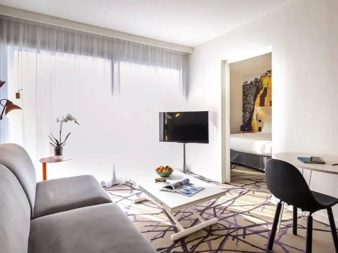Double Apartment with balcony and with garden view