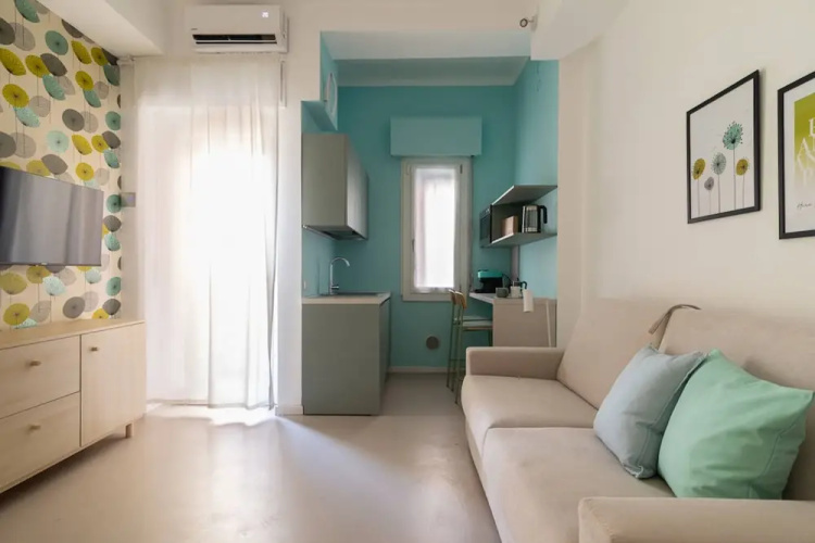 w Refined 1BR Steps From Milan s Cultural Core