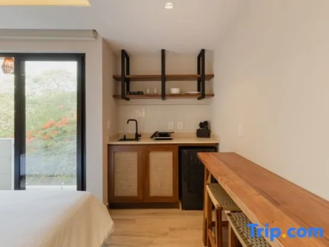Studio with balcony