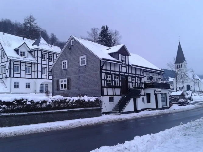 Cottage with balcony
