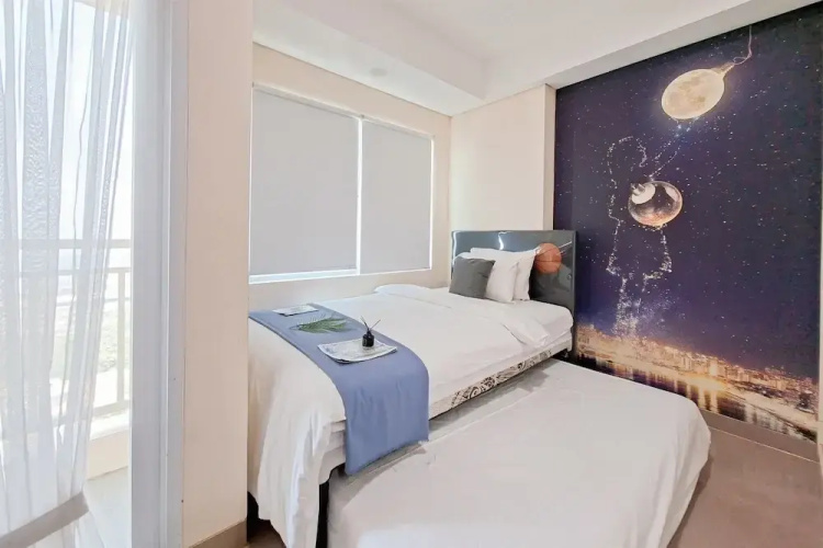 Bright Studio Room Apartment At B Residence