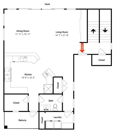 4 Bedrooms Cottage with balcony