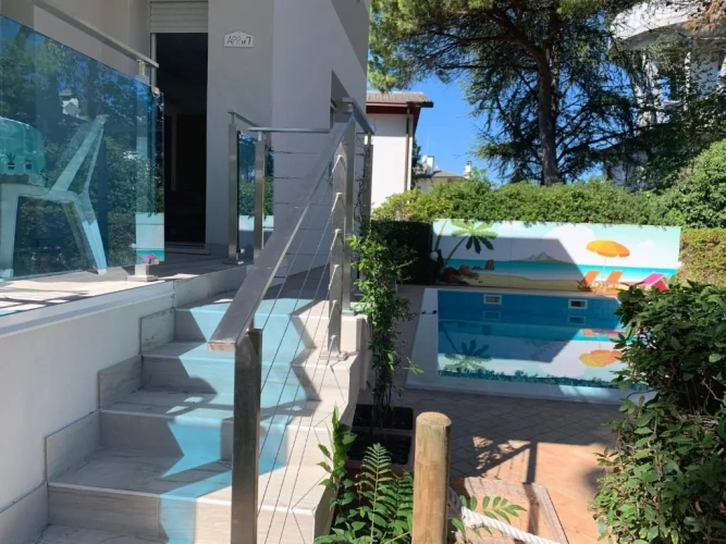 Studio with balcony