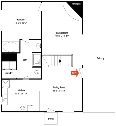 1 Bedroom Studio